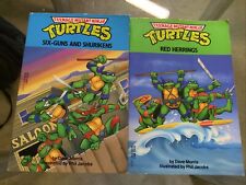 Lot Of 2 Teenage Mutant Ninja Turtles TMNT 1990 Books EUC Kids collectibles picture