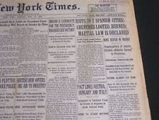 1931 MAY 12 NEW YORK TIMES - RIOTS IN 7 SPANISH CITIES CHURCHES BURNED - NT 6681 picture