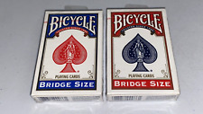 (2) 2012 Bicycle Bridge Poker Decks (Red & Blue), US Playing Card Company - NEW picture