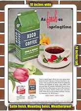 Metal Sign - 1956 Asco Coffee- 10x14 inches picture