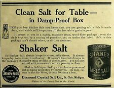 1900's 1911 Ad Diamond Crystal Salt Co St. Clair Michigan MI Damp Proof Box picture