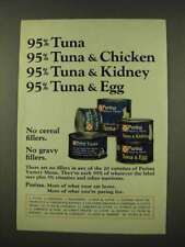 1973 Purina Cat Food Ad - 95% Tuna picture