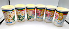 1983 Care Bear Deka Plastic Cups SET 6 Rainbow Clouds Stars American Greetings picture