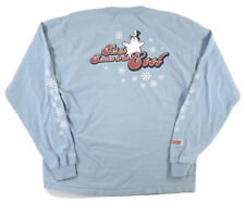 Vintage 90s Christmas Las Vegas Casino Long Sleeve T Shirt Size XL Blue Pullover picture