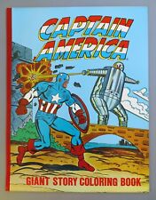 CAPTAIN AMERICA GIANT STORY COLORING BOOK, VF-NM, UNUSED, 22