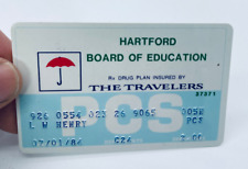 Vintage Credit Card 1980 The Travelers insurance Hartford CT Board of Education picture
