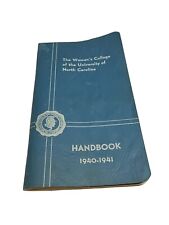 Vintage 1940-1941 Women’s College Of The University Of North Carolina Handbook picture