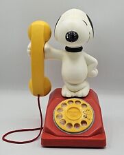 Vintage Snoopy Peanuts Toy Phone 1966 Hasbro Romper Room tiny Woodstock on Dial picture