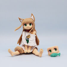 Anime Catelyn bean flour sat eating fish PVC Figure Statue New No box toy model picture