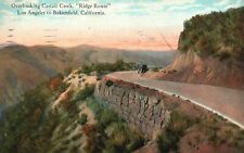 Vintage Postcard 1924 Overlooking Castaic Creek Ridge Route LA to Bakersfield CA picture