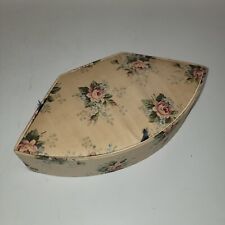 Vintage Floral Patterned Sewing Trinket Box with Vintage Contents Thread 1950s  picture