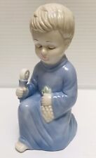 Vintage Ceramic Praying Boy Nightlight Lamp, works picture