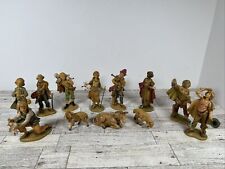Vtg Lot Of 12 HAND PAINTED Nativity Figures Italy picture