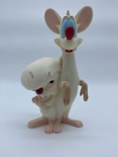 Vintage Pinky and the Brain 10” Tall Figure Warner Bros Vinyl Plastic picture