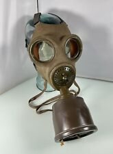 Vintage WW2 Italian Military Army T.35 FAT2 Gas Mask & Canister -Great Condition picture