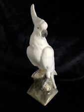 Continental Majolica Figural  Cockatoo  Numbered & Stamped Mint Condtion picture