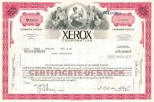 Xerox Corporation - 1970's dated Stock Certificate - Very Rare - General Stocks picture