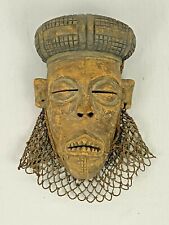 Authentic AFRICAN Woman's Tribal Fertility DEATH Tribute MASK - Jokwe Pwo Congo  picture