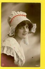 cpa old postcard seal NAMUR in 1913 pretty young woman lace headdress picture