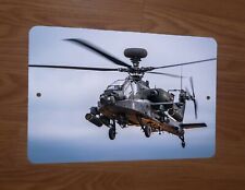 AH-64E Apache Guardian Helicopter 8x12 Metal Wall Sign picture