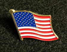 1200 USA American Flag Lapel Pins with Safety Rubber Backs USA Lot of 1200 pins picture