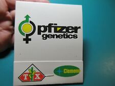 RARE HUGE Vintage Pfizer Genetics Feature Matchbook Trojan Seeds Corn Matches picture