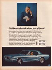 1965 Ford Mustang Print Ad 66 Hardtop Blue Man In His 50s picture
