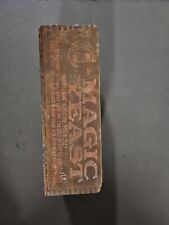 ANTIQUE MAGIC YEAST FINGERJOINT WOOD SHIPPING BOX NORTHWESTERN YEAST CO Trl7#81 picture