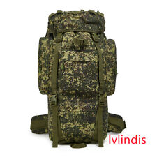 Russian Army 65L Outdoor Large Backpack Tactical Bag Rainproof Cover Camping EMR picture