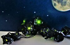 DEPT 56 Village Halloween Accessories BLACK CAT STRING OF LIGHTS  Glowing picture
