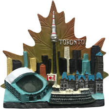 3D Toronto Skyline Canada Tourists Souvenir Gift Collectible Fridge Magnet Stick picture