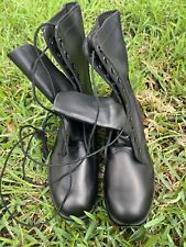 USGI Vintage All Leather Combat Boots Ro-Search Ripple Sole Size 8R 1984 NEW picture