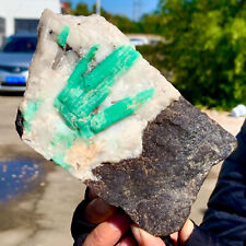 2.41LB Natural Rare Emerald Gem Crystal Mineral Specimen/China picture