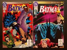 Batman #492 & 493 NM+ (DC,1993) Joker, Scarecrow & Two-Face Knightfall Pt.1 & 3 picture