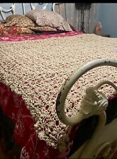 Vintage Boho/ Gypsy Stevie Nicks Style Crocheted Bed Coverlet picture