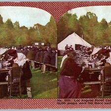 1906 San Francisco Earthquake Fire Los Angeles Camp Golden Gate Park Stereo V41 picture