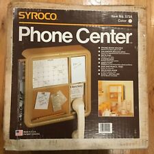 Syroco Phone Center 1983 Plastic Beige # 5728 Open Box NEW Vintage picture