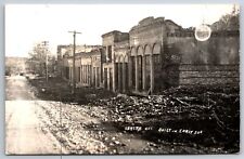 Shasta CA 1920s Ruins of Building Built in 1850s~Star Tobacco Sign~RPPC REPRINT picture