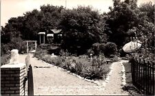 Real Photo Postcard Garden Entrance of Willie Griffith Home in La Grange Indiana picture
