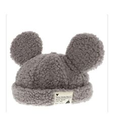 Japan Tokyo Disney Resort Store Ears HeadBand Hat Fluffy Grey CAP park picture