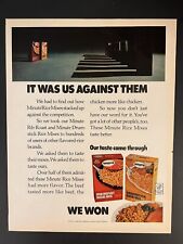 Minute Rice 1971 Life Print Add 13x11 “We Won” picture