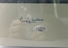Irving Wallace signed 3x5 Index Autographed best-selling author screen PSA/DNA picture