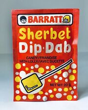 Vintage 1975 Barratt SHERBET DIP DAP Candy Pack SEALED container 5” SHEFFIELD UK picture