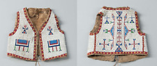 Old American Sioux Style Fully Handmade Beaded Powwow Regalia Vest NBV191 picture