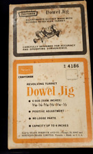 Vintage Craftsman Doweling Jig 9-4186 for dowels 3/16, 1/4, 5/16, 3/8, 7/16,1/2 picture