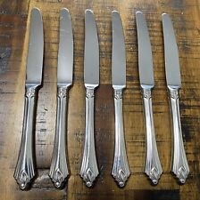 Oneida Amway USA Stainless Flatware - LEAF - 6 Dinner Knives Rare/HTF picture