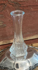 Mid Century Vintage Hoosier Glass #4063-C Clear Hex Base Bud Vase 6