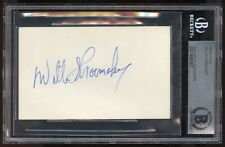 Willie Shoemaker signed 2x5 cut autograph auto American Jockey BAS Slabbed picture