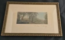 Antique Frame With Wallace Nutting Signed Photo, Hand Tinted picture