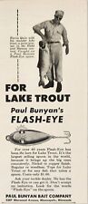1949 Print AdPaul Bunyan Flash-Eye Lake Trout Fishing Lures Minneapolis,MN picture